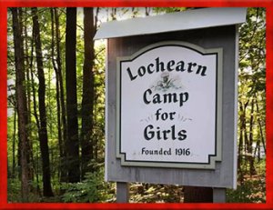 Camp Lochearn for Girls sign