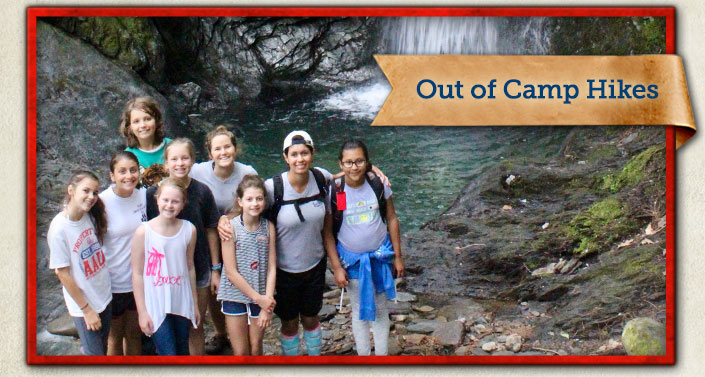 Out of Camp Hikes at summer camp in Vermont